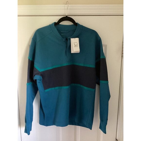 Nike-golf - dri-Fit men's long-Sleeve golf top size: medium color: marina/Obsidi - Picture 5 of 12